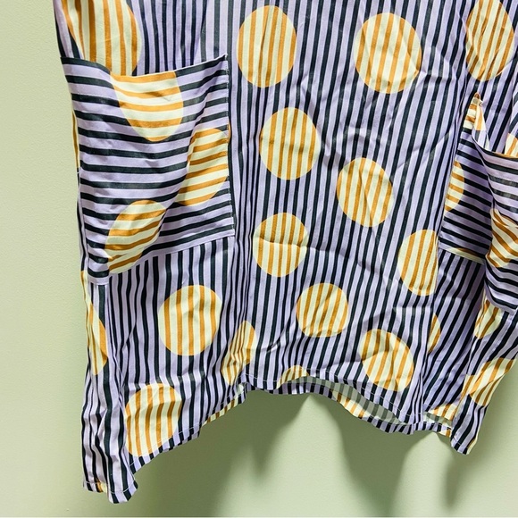 Corey Lynn Calter Oversized Polka Dot Striped Mini Dress - Picture 5 of 8